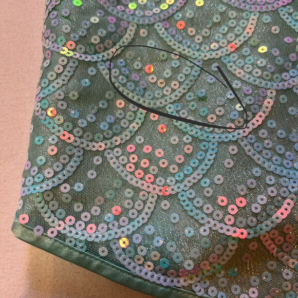Disney Couture Princess Little Mermaid Sequin Mini Dress Girls 5/6 - Picture 12 of 13